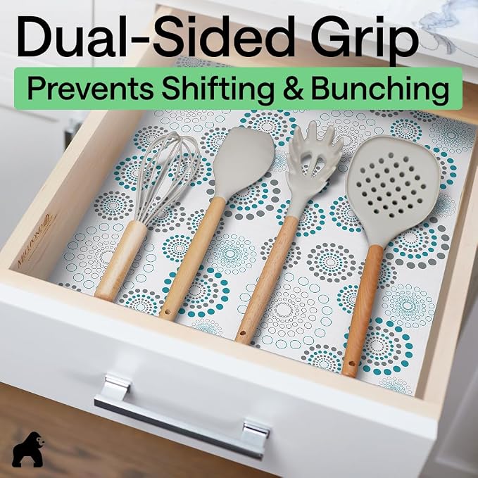 GORILLA GRIP Shelf Liner, Kitchen Drawer Protector, 20x240 Spiral - Image 4