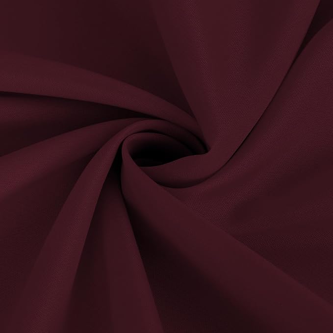 Fitable 6 Pack Burgundy Tablecloths 120 Inch Round for 48"-96" Tables - Image 9