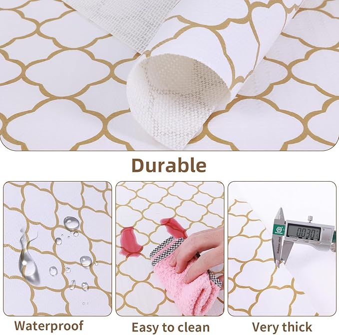 Shelf Drawer Liners for Kitchen Cabinets 12 in X 10 Ft Drawer Liner - Image 5