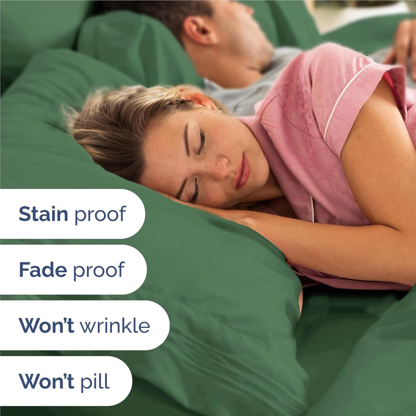 Twin XL Size 3 Piece Sheet Set - Comfy Breathable & Cooling Bed Sheets Set - Hotel Luxury Bedding for Women, Men, Kids, Teens, Boys & Girls - Deep Pockets and Wrinkle Free - Oeko-Tex - Emerald Green