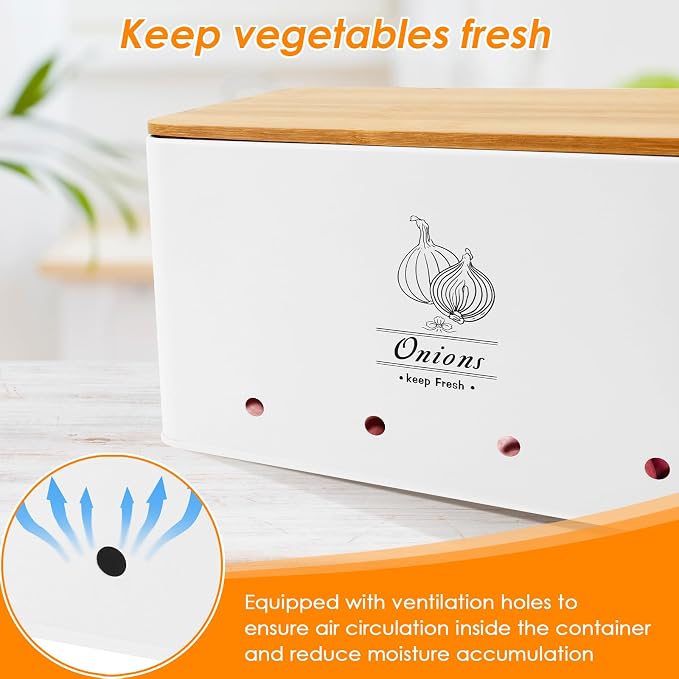 5 Pack Potato Onion Garlic Storage Set, Onion Garlic Potato Storage Set - Image 6