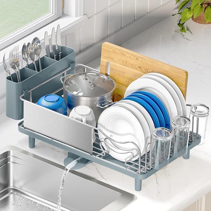 Urackify Dish Drying Rack - Stainless Steel Dish Rack for Kitchen Counter by Urackify
