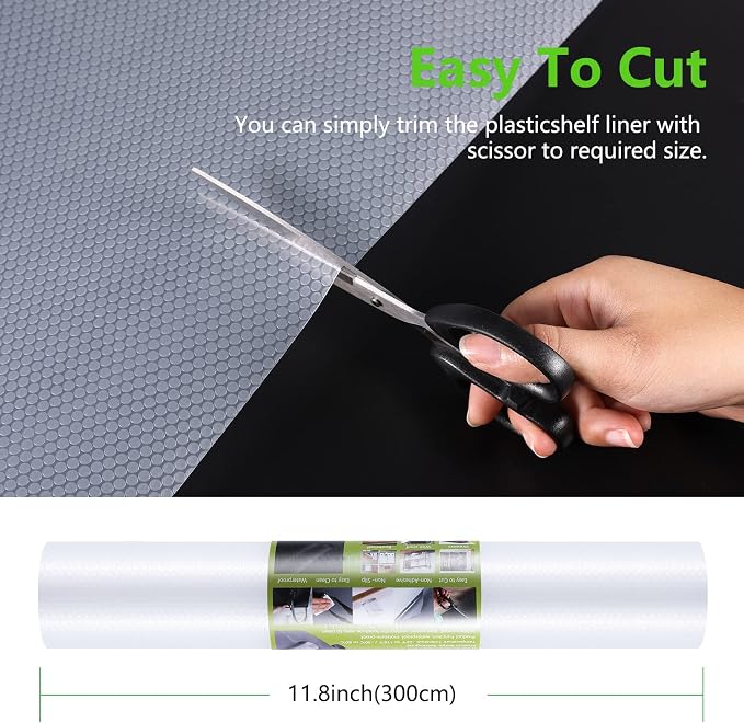Shelf Liners for Kitchen Cabinets, Drawer Mats Non Adhensive 17.5"× 157.4" - Image 5