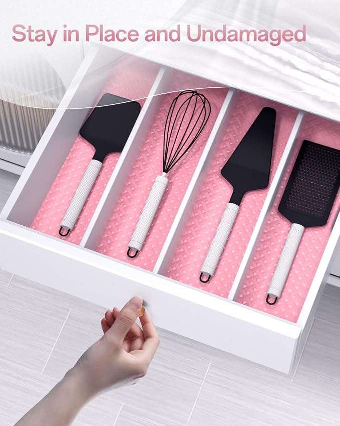 GTJ Shelf and Drawer Liner for Kitchen Cabinet Non-Adhesive Non Slip - Image 8