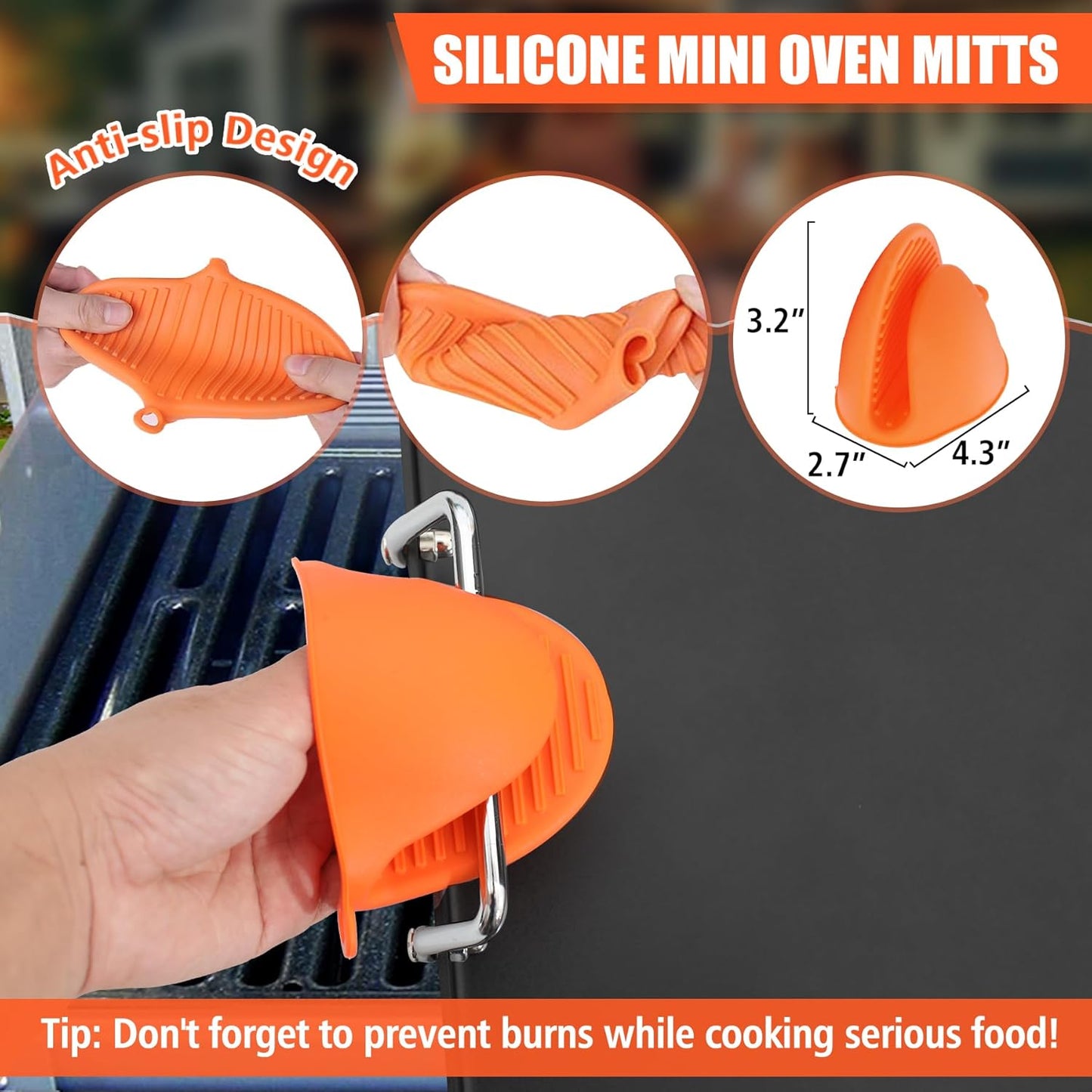 7524 Full Size Griddle Insert for Weber Genesis 300 Series Gas Grills, Flat Top Griddle Repalcement for Weber Genesis E/EP-310, E/EP-320, E/EP-330 and CEP-310 with Mini Oven Mitt