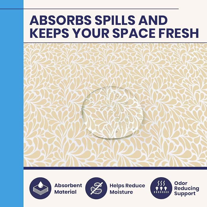 Adhesive Shelf Liner - Sandstone Petals, 10.75in x 6ft, 2-Pack - Image 3