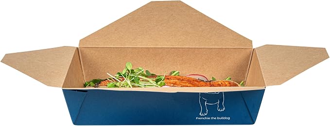 Restaurantware-Bio Tek 8.5 x 6.2 x 1.9 Inch Food Containers, 200 Durable Takeaway Boxes - Disposable, Sturdy, Frenchie Paper 49 Ounce Takeout Boxes, Rectangle, For Takeouts And Delivery, Or Picnics - Image 11