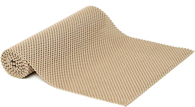 Con-Tact Brand Grip Premium Shelf Liner, Thick and Non-Adhesive Drawer Liner, Multi-Purpose and Easy to Use, 20" x 4', Taupe, Pack of 6 - Image 3