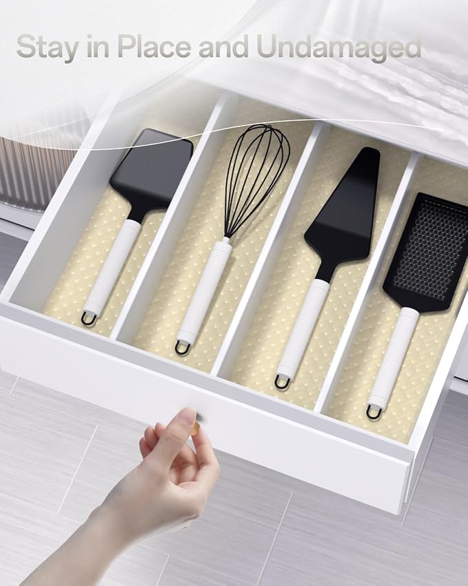 GTJ Shelf and Drawer Liner for Kitchen Cabinet Non-Adhesive Non Slip - Image 8
