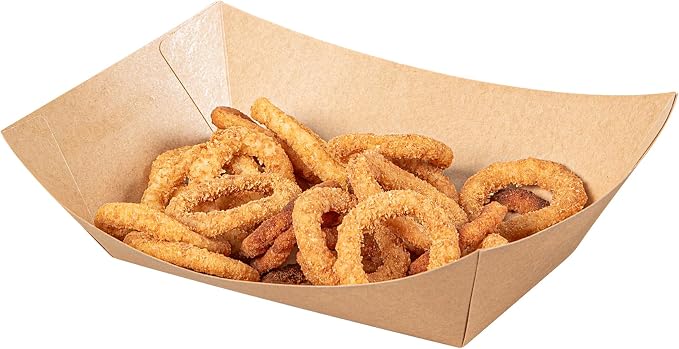 Restaurantware Kraft Paper lb Paper Food Tray Boat, 200 Pack - Image 8
