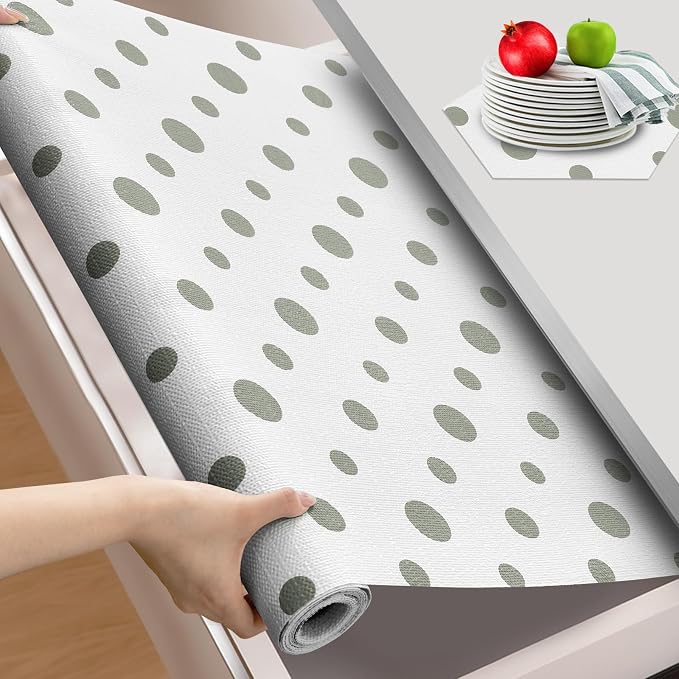 Beautysaid Shelf and Drawer Liner for Kitchen Cabinet Non Adhesive Non Slip by Beautysaid