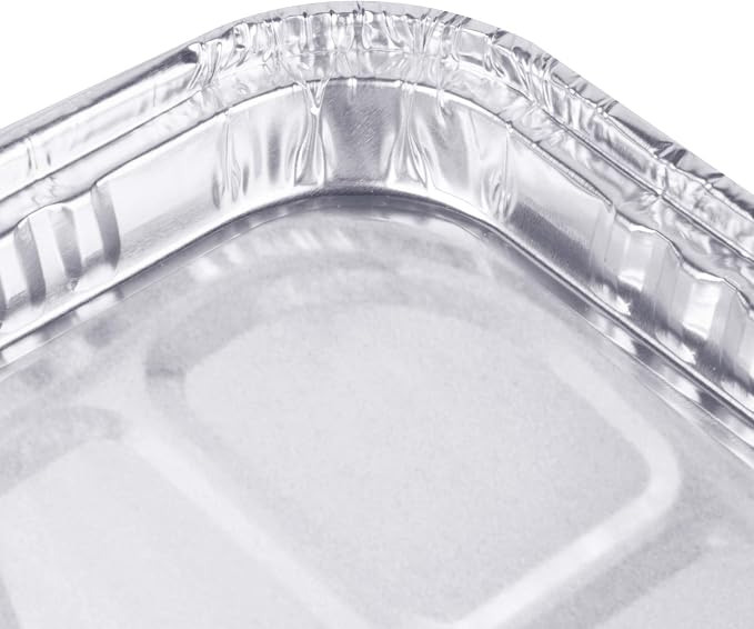 (25 Pack) 1/4 Size Cookie Sheet Baking Cake Pans l 12.8” x 8.9” Disposable Aluminum Foil Trays l Premium Heavy Duty Nonstick Baking Sheets Reusable - Image 5