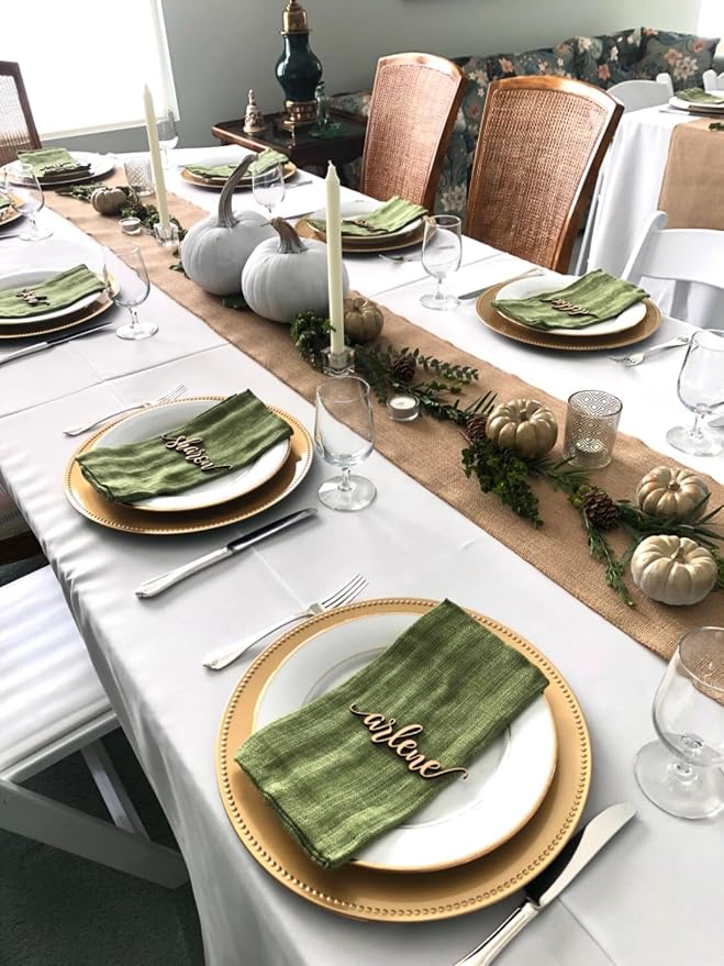 5 Pack Burlap Table Runner, 100% Jute Vintage 12X108 Inches Table Runner for Wedding, Parties, Christmas, Thanksgiving, BBQ's, Everyday, Holidays - Image 5