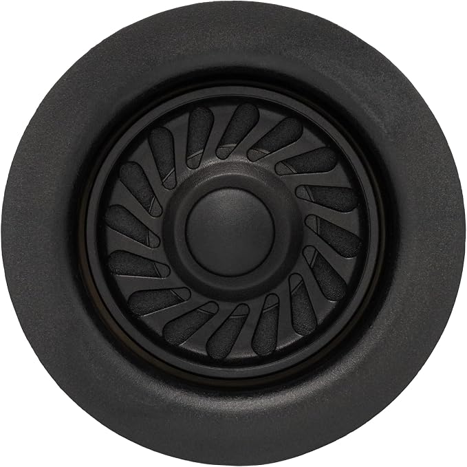 JB Signature Kitchen Sink Strainer – For Garbage Disposal Chip & Scratch Resistant POM Plastic Compatible with InSinkErator & Similar Disposals Fits 3.5 Inch Drain Opening Matte Black 1-Pack - Image 2