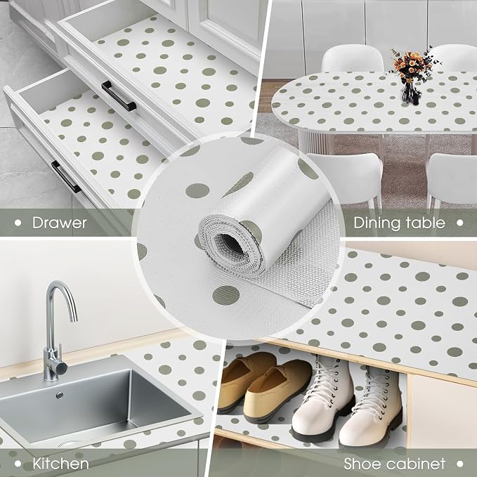 Beautysaid Shelf and Drawer Liner for Kitchen Cabinet Non Adhesive Non Slip - Image 8