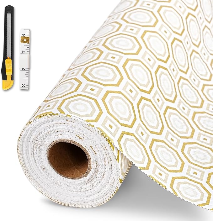 Drawer and Shelf Liner for Kitchen Cabinet Non-Adhesive 18in x 10FT by GTJ