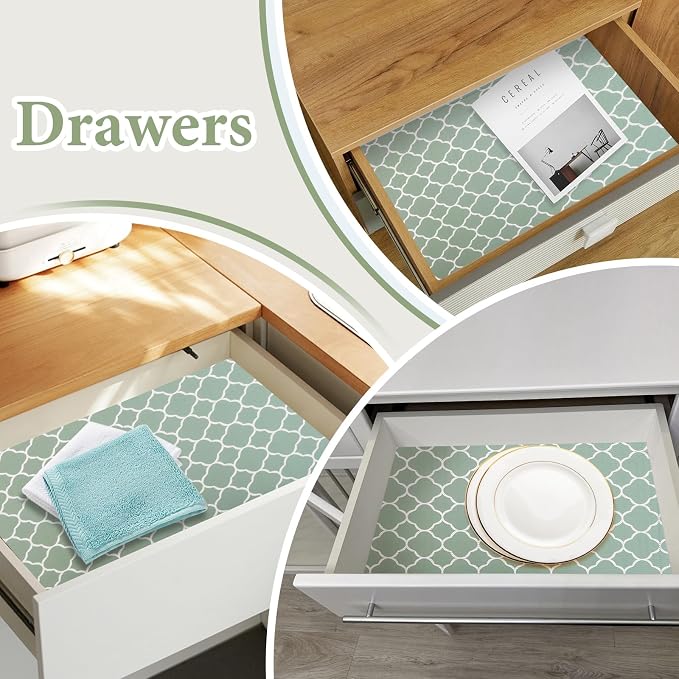 Shelf Liners for Kitchen Cabinets Non Adhesive Drawer Liner 23.6in x 30FT - Image 2