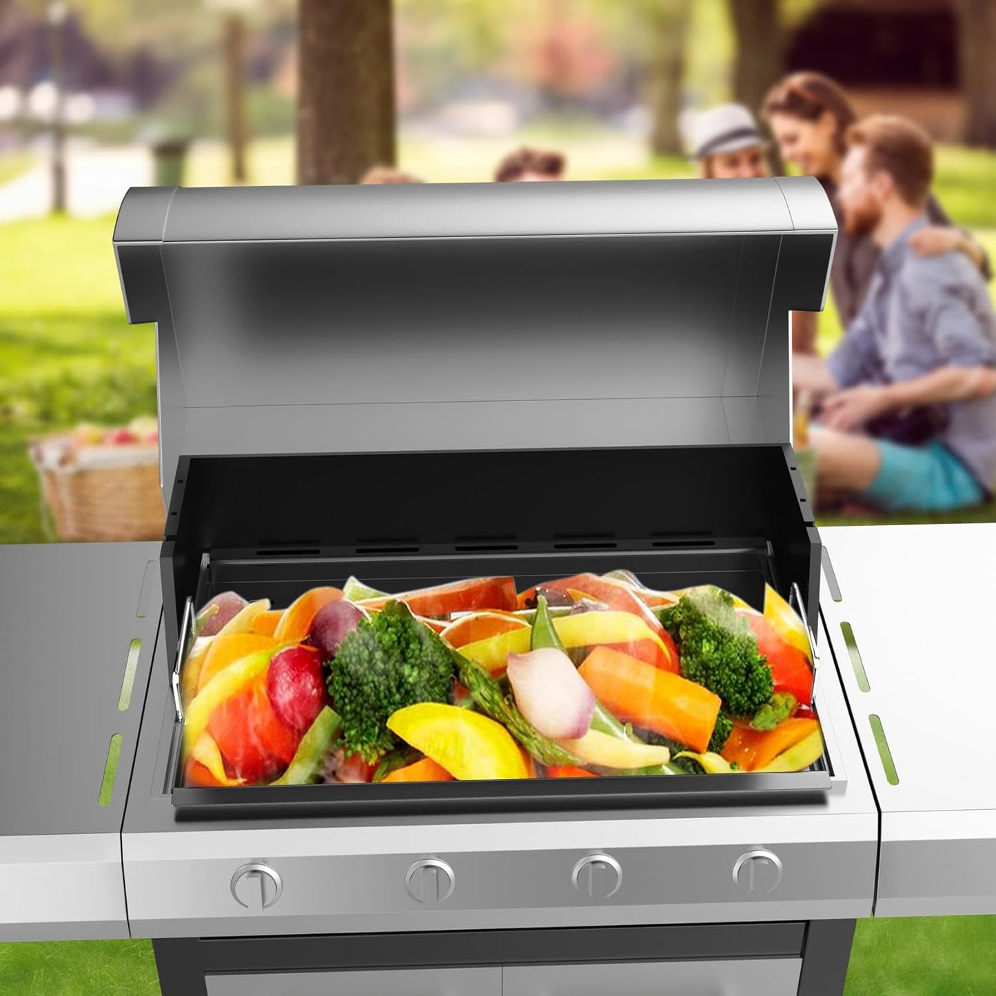 Griddle Inserts for Charbroil Performance TRU-Infrared 450 3-Burner 463371719 463370719 463371116 463280019 Gas Grills, Griddle Top Replacement Parts for Charbroil Performance 4 Burner Grill