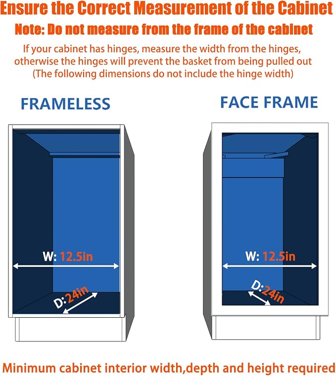 ROOMTEC Pull Out Cabinet Organizer, Cabinet Pull Out Shelves 11" W x 21" D, Heavy Duty Cabinet Drawers Slide Out Kitchen Cabinet Organizers Storage Shelf - Image 4