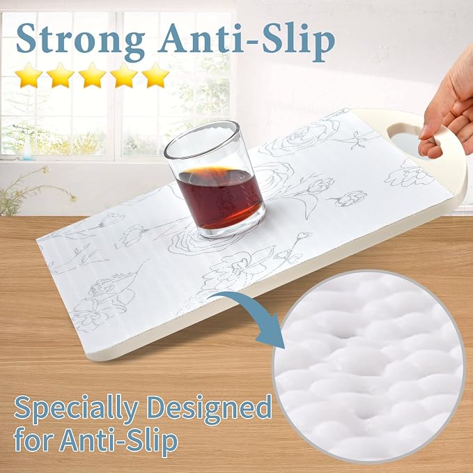Shelf Liners for Kitchen Cabinets 17.3in x 30FT Non Adhesive Drawer Liner - Image 3