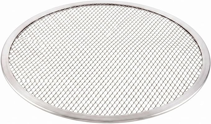 Restaurantware-Met Lux 12 Inch Pizza Screen, 1 Heavy-Duty Mesh Screen - Reinforced Rim, Evenly Bake Pizzas, Flatbreads, or Pastries, Aluminum Screen Pizza Pan, For Homes or Restaurants, Durable - Image 2