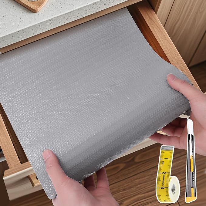 Shelf Liners for Kitchen Cabinets Non Adhesive Drawer Liner 17.3in x 20FT - Image 8