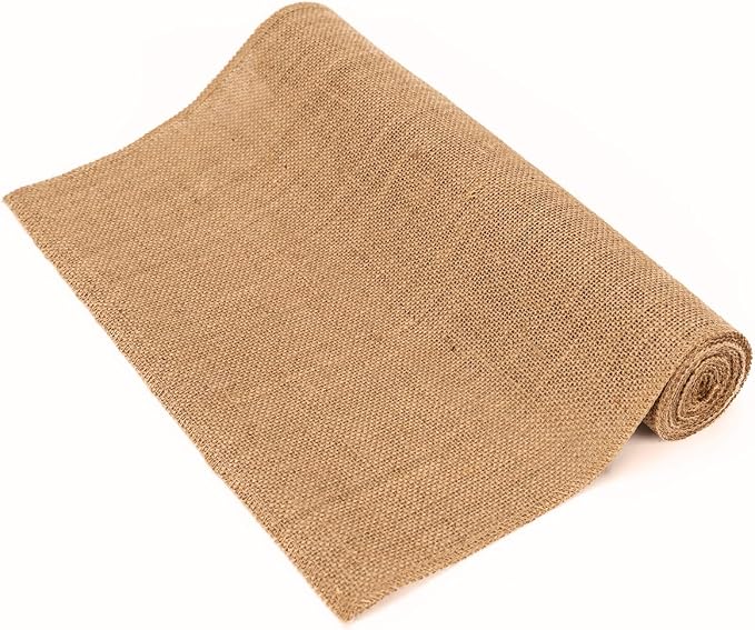 4 Pack Burlap Table Runner, 100% Jute Vintage 12X108 Inches Table Runner for Wedding, Parties, Christmas, Thanksgiving, BBQ's, Everyday, Holidays by home%C2%B7fsn