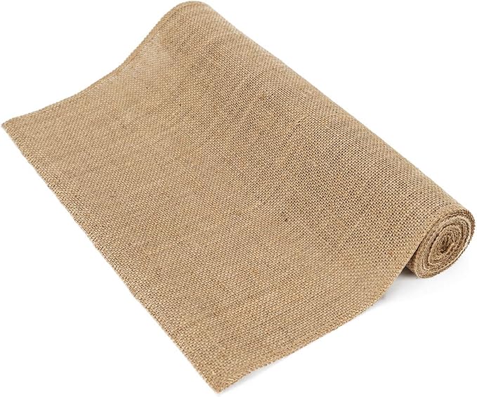 5 Pack Burlap Table Runner, 100% Jute Vintage 12X108 Inches Table Runner for Wedding, Parties, Christmas, Thanksgiving, BBQ's, Everyday, Holidays by home%C2%B7fsn