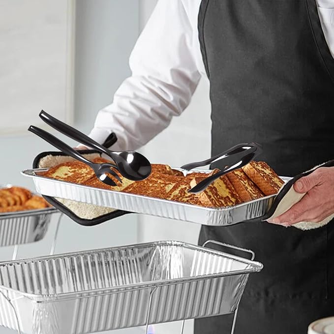 Aluminum Pans Trays Full Size Disposable Containers - 21x13 Inch Deep 10 Pack No Lids Recyclable Pans Trays for Cooking Baking Storing Serving - Oven Air Fryer and Freezer Safe Roasting & Baking Pan - Image 4