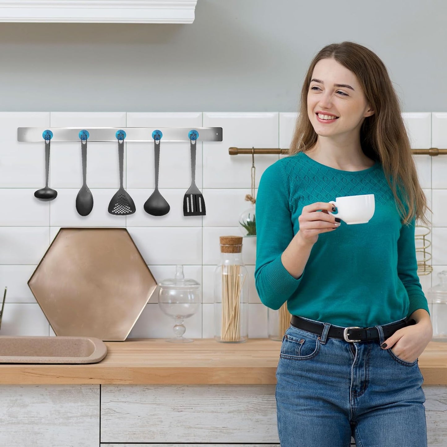 Neosmuk Magnetic Hooks, Cruise Ship Essentials, 120lb+ Heavy Duty Magnetic Hooks for Cruise Cabins, Refrigerator, Grill, Hanging, and Travel | Extra Strong Must-Haves Magnet Hook,Royalblue, Pack of 10