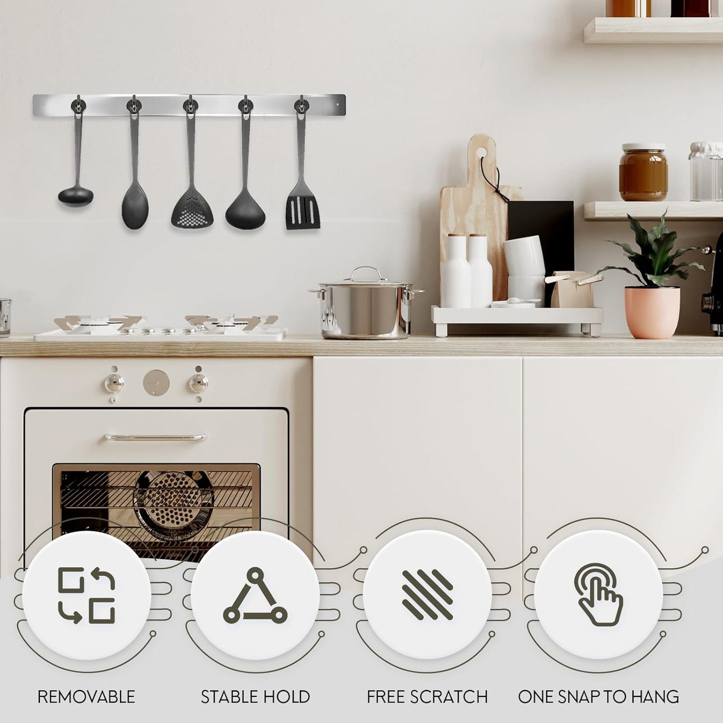 Neosmuk Magnetic Hooks,30lb+ Heavy Duty Earth Magnets with Hook for Refrigerator, Extra Strong Cruise Hook for Hanging, Magnetic Hanger for Cabins, Grill (Gunblack, 10 Pack)