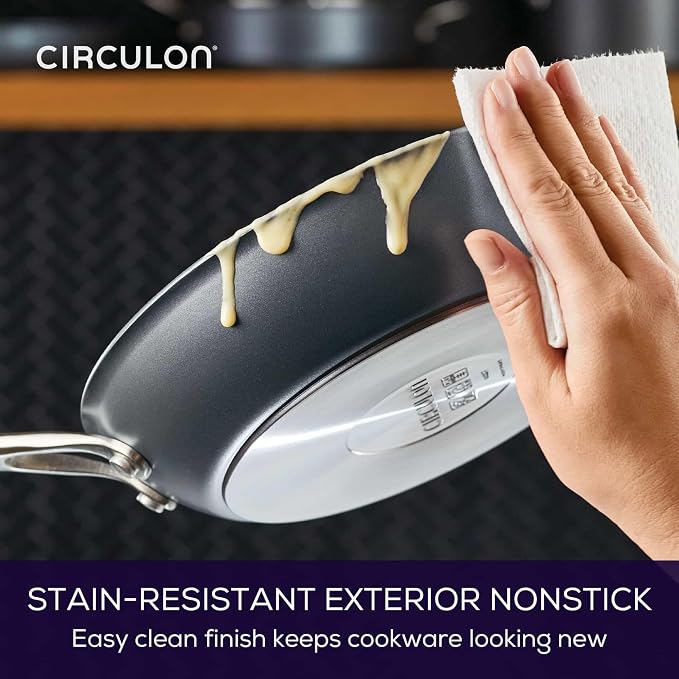 Circulon A1 Series Nonstick Induction Frying Pan, 10 Inch Pan, Graphite - Image 7