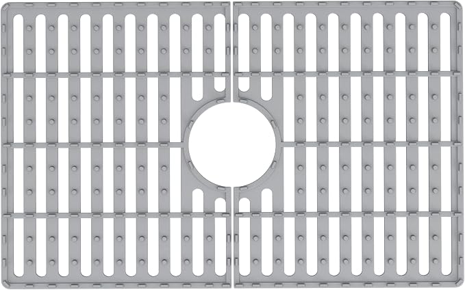 VIGO 24 in. x 15 in. Silicone Kitchen Sink Protective Bottom Grid for Single Bowl 27-in Sink in Gray - VGSG2718 - Image 3