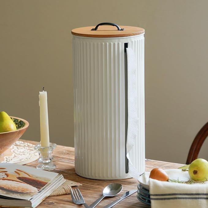 Metal Paper Towel Holder, Weighted Base with Suction Cups - Image 2