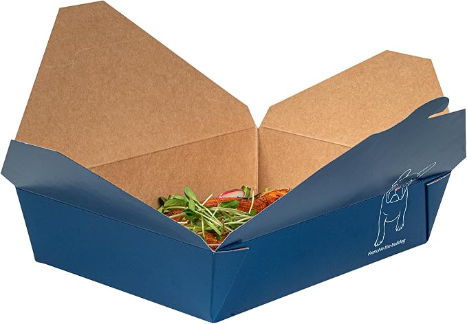 Restaurantware-Bio Tek 8.5 x 6.2 x 1.9 Inch Food Containers, 200 Durable Takeaway Boxes - Disposable, Sturdy, Frenchie Paper 49 Ounce Takeout Boxes, Rectangle, For Takeouts And Delivery, Or Picnics - Image 13