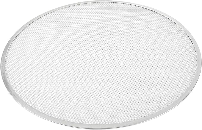 Restaurantware 19 Inch Aluminum Pizza Screen Pack of 36 Mesh Baking Tool For Crispy Crust, Lightweight Stackable Seamless Rim Rust-Resistant Baking Screen, Reusable for Pizzerias, Home Oven Use by Restaurantware