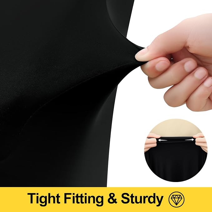 Smiry Spandex Elastic Fitted Table Cloth Skirt for 8FT Rectangle Table - Image 3