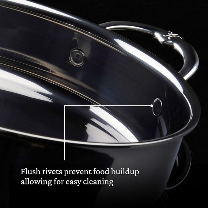 Hestan - NanoBond Collection - Stainless Steel Titanium Sauté Pan, Induction Cooktop Compatible, 5 Quart - Image 8