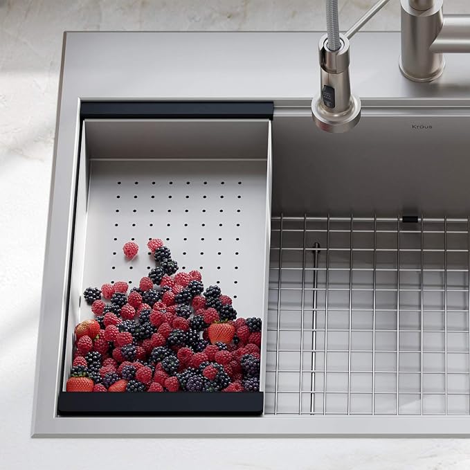 KRAUS Stainless Steel 16.75 in Workstation Sink Colander CS-6 by Unknown