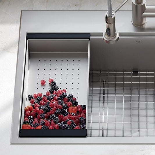 KRAUS Stainless Steel 16.75 in Workstation Sink Colander CS-6 by Unknown