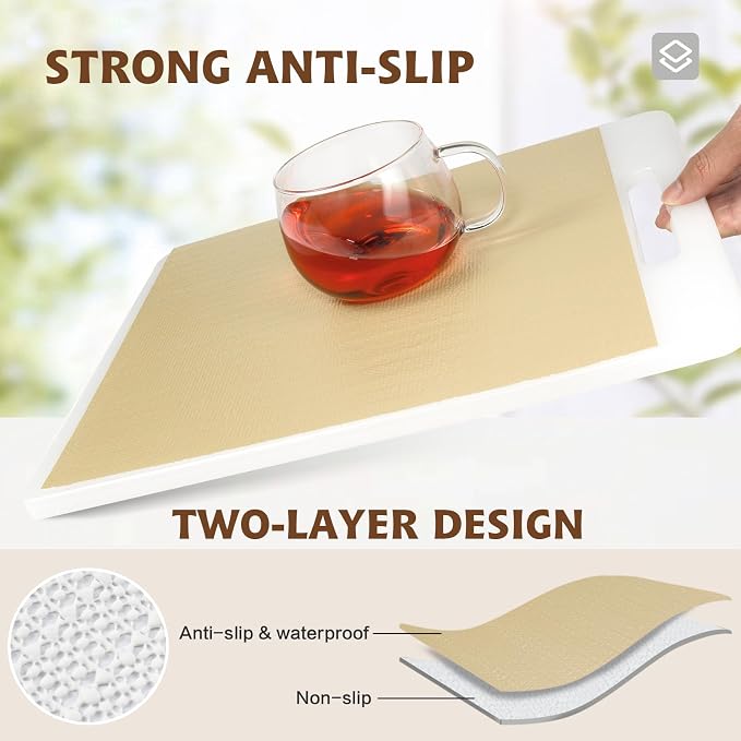 Shelf Liners for Kitchen Cabinets 17in x 20FT, Non Adhesive Drawer Liner - Image 2