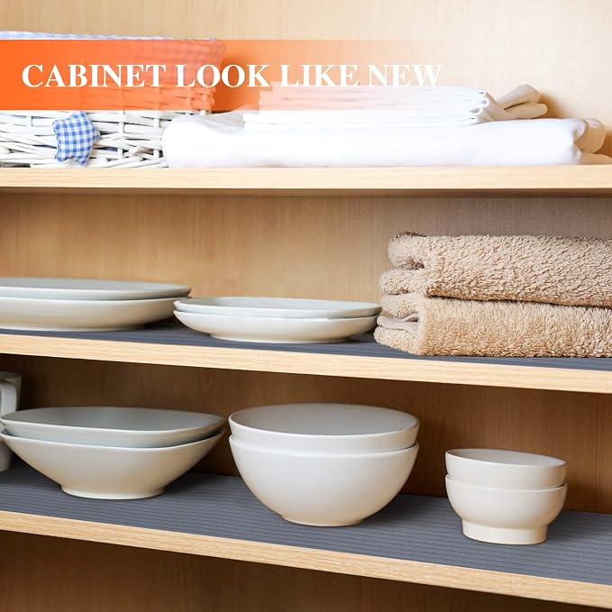 Mcrbeay Shelf Liner Non Adhesive, Washable Cabinet Liners for Shelves - Image 3