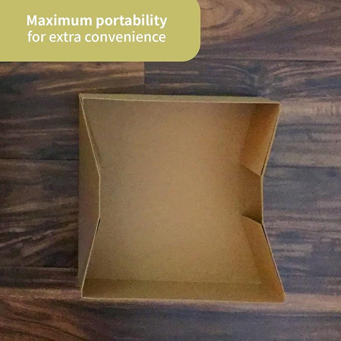 FC Meyer Food Service Trays, Earth-Friendly Disposable Brown Food Tray, Made from Recycled Materials, Versatile Food Packaging for Large Takeout Food Orders, Bun Tray, 10.5″ x 10.5″ x 4″, Pack of 200 - Image 5
