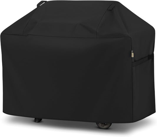 Grill Cover 64 Inch, Waterproof Heavy Duty Gas BBQ Grill Cover with Handles, Solid and Fade Resistant Compatible with Weber Charbroil Nexgrill Napoleon