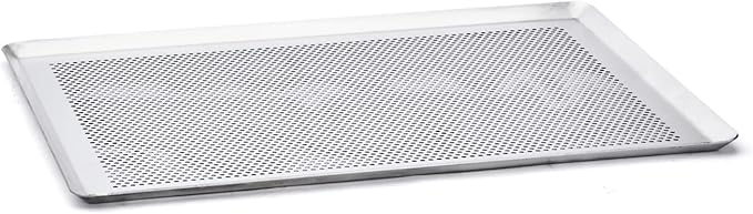 de Buyer Perforated Aluminum Baking Sheet - 15.75” x 11.8” - Perfect for Pastries, Cakes & Tarts - Easy to Clean by deBuyer
