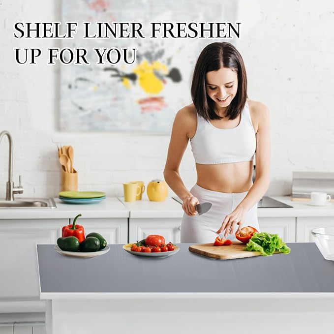 Beautysaid Shelf and Drawer Liner for Kitchen Cabinet Non Adhesive Non Slip - Image 7
