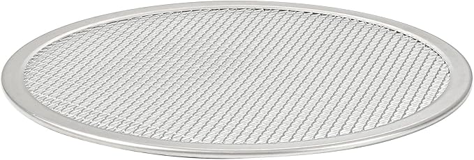 Restaurantware 10 Inch Aluminum Pizza Screen Pack of 144 Mesh Baking Tool For Crispy Crust, Lightweight Stackable Seamless Rim Rust-Resistant Baking Screen, Reusable for Pizzerias, Home Oven Use - Image 9