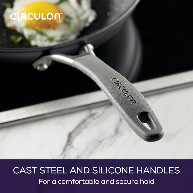 Circulon A1 Series with ScratchDefense Technology Nonstick Induction Frying Pan/Skillet, 12 Inch, Graphite - Image 7