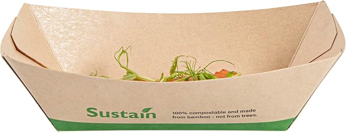 Restaurantware Paper Boats 50 Pack of 1/2 lb Greaseproof Disposable Bamboo Food Boats Sustainable Serving Trays Leak-Resistant Kraft Paper Brown For Appetizer And Portion Serving - Image 15
