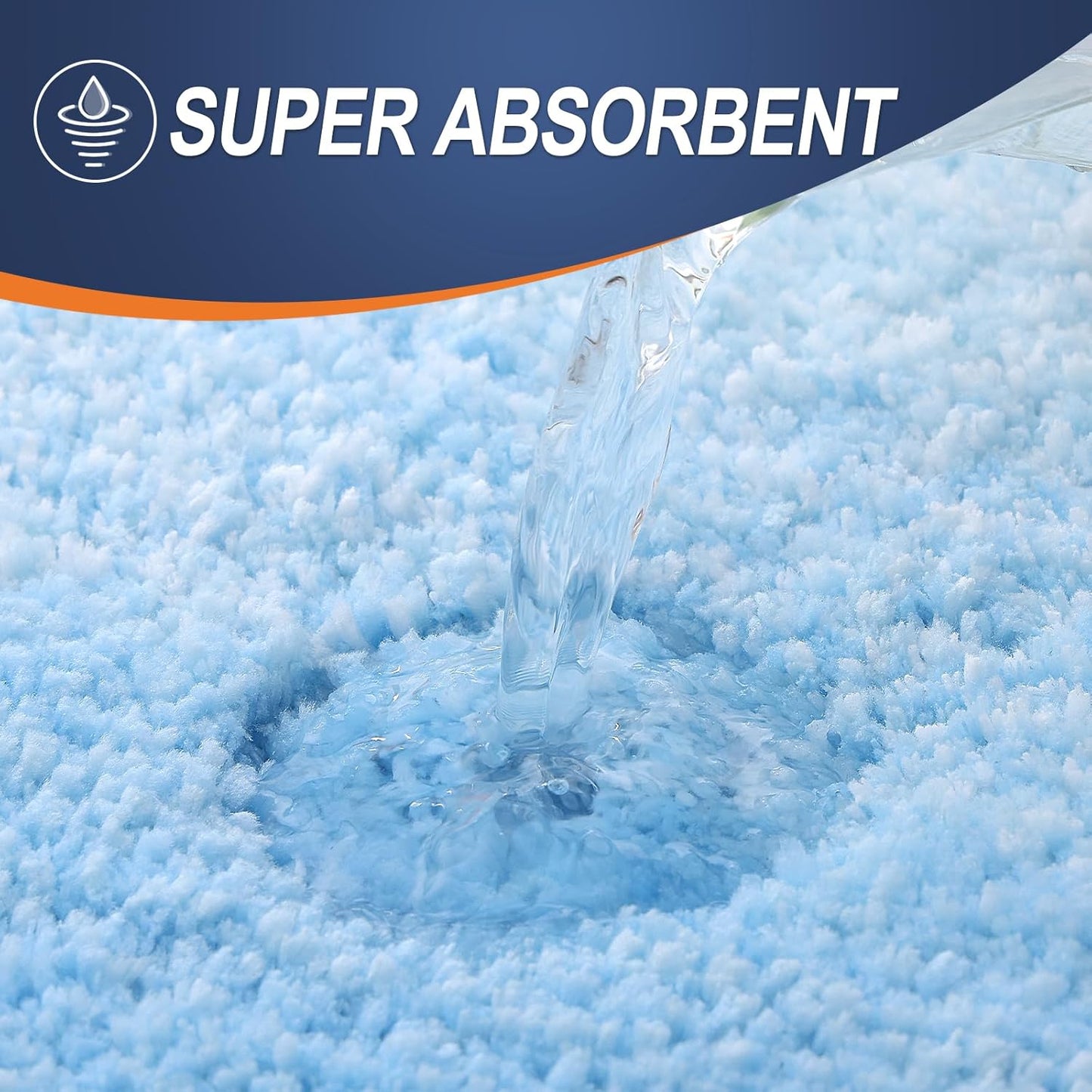 OLANLY Bathroom Rugs Mat 30x20, Extra Soft Absorbent Microfiber Bath Rugs, Rubber Backing, Quick Dry, Machine Washable Bath Mats for Bathroom Floor, Tub and Shower, Home Decor Accessories, Sky Blue